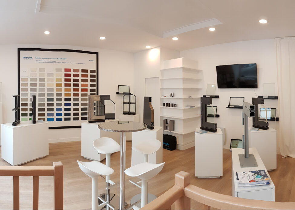 une descasystem showroom